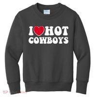 I Heart Love Hot Cowboys Kids Sweatshirt thumb 0