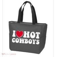 I Heart Love Hot Cowboys Tote Bag thumb 3