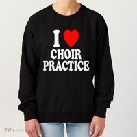 I Heart (Love) Choir Practice Singing Chorus Women's Sweatshirt thumb 0