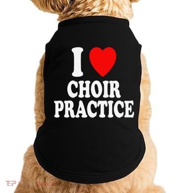 I Heart (Love) Choir Practice Singing Chorus Doggie Tank