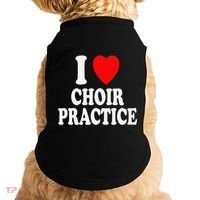 I Heart (Love) Choir Practice Singing Chorus Doggie Tank thumb 0