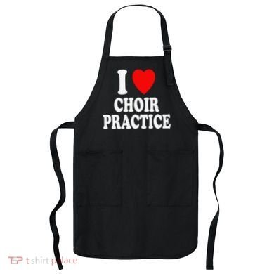 I Heart (Love) Choir Practice Singing Chorus Apron