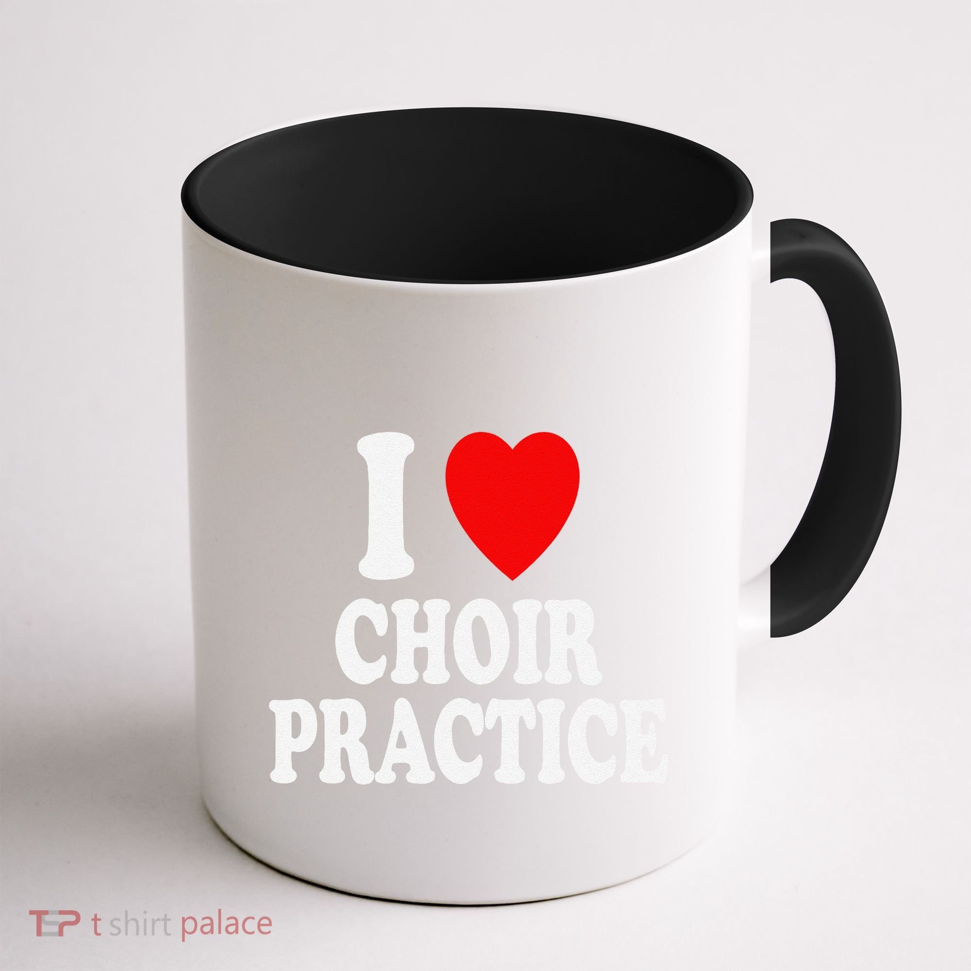 I Heart (Love) Choir Practice Singing Chorus Coffee Mug