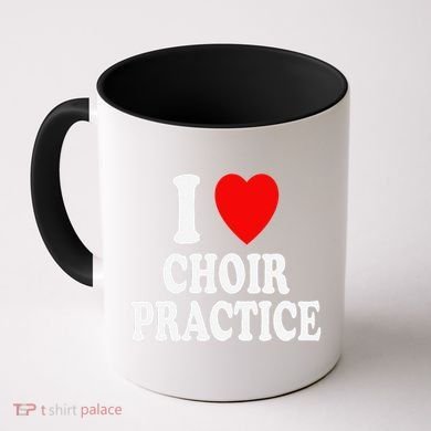 I Heart (Love) Choir Practice Singing Chorus Coffee Mug