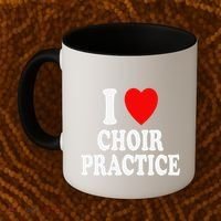 I Heart (Love) Choir Practice Singing Chorus Coffee Mug thumb 2