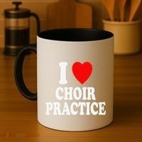 I Heart (Love) Choir Practice Singing Chorus Coffee Mug thumb 4