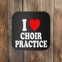 I Heart (Love) Choir Practice Singing Chorus Coaster thumb 0
