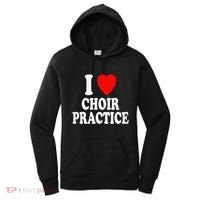 I Heart (Love) Choir Practice Singing Chorus Women's Hoodie thumb 0