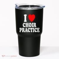 I Heart (Love) Choir Practice Singing Chorus Tumbler thumb 0