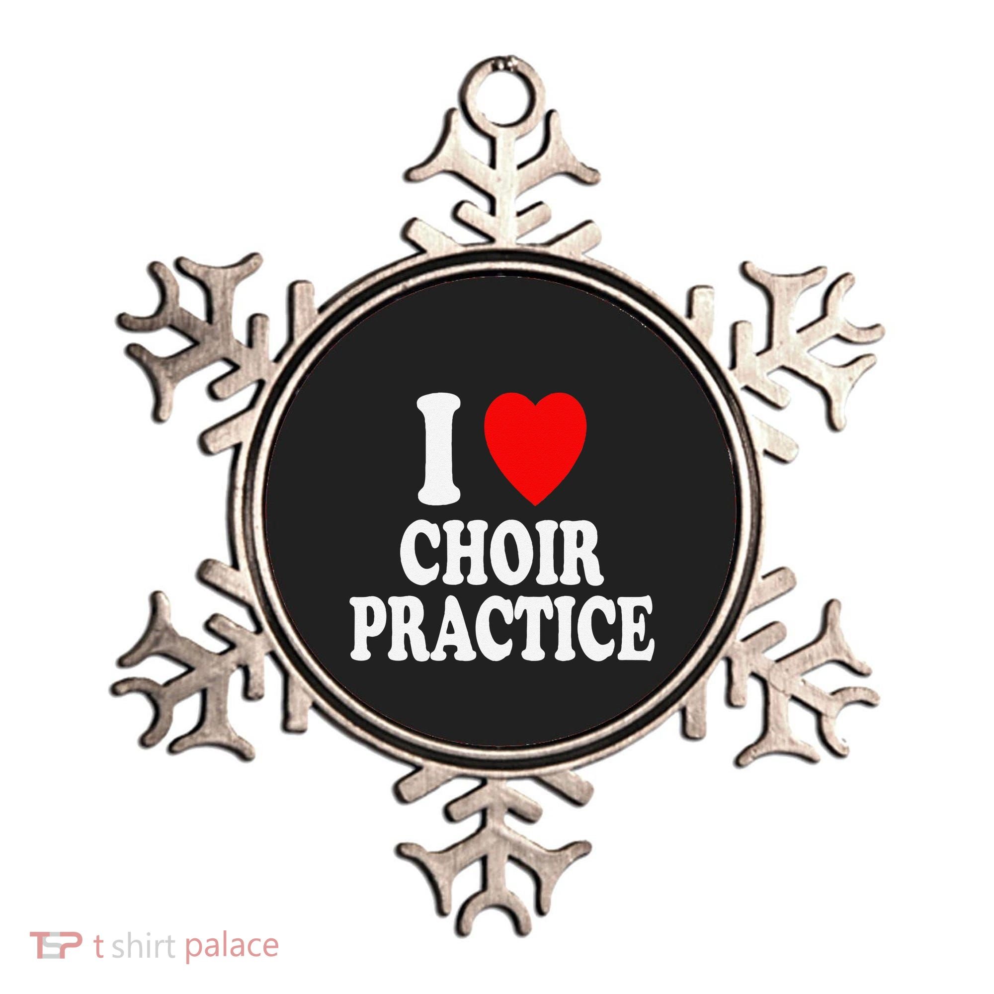 I Heart (Love) Choir Practice Singing Chorus Ornament