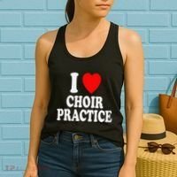 I Heart (Love) Choir Practice Singing Chorus Women's Tank Top thumb 2