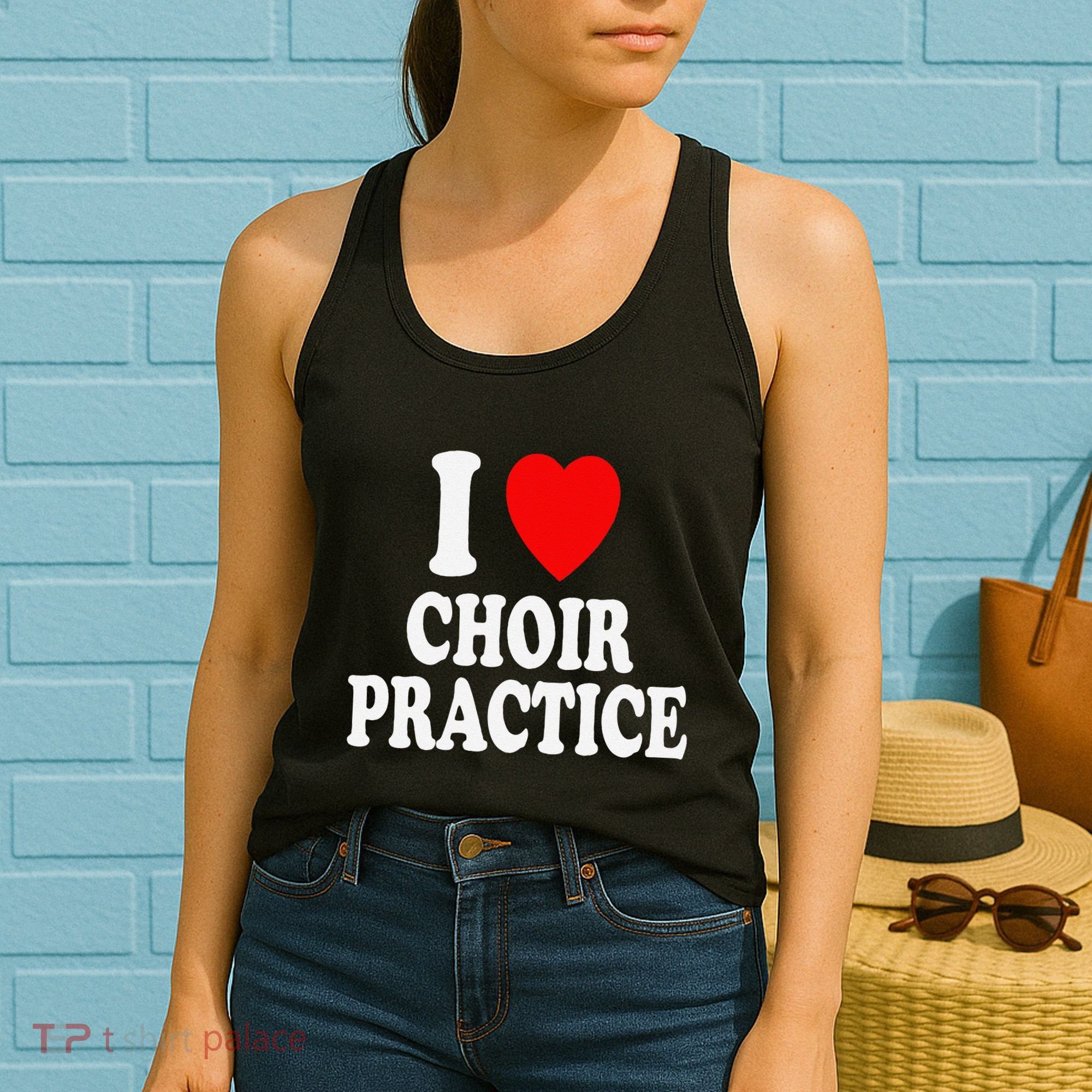 I Heart (Love) Choir Practice Singing Chorus Women's Tank Top