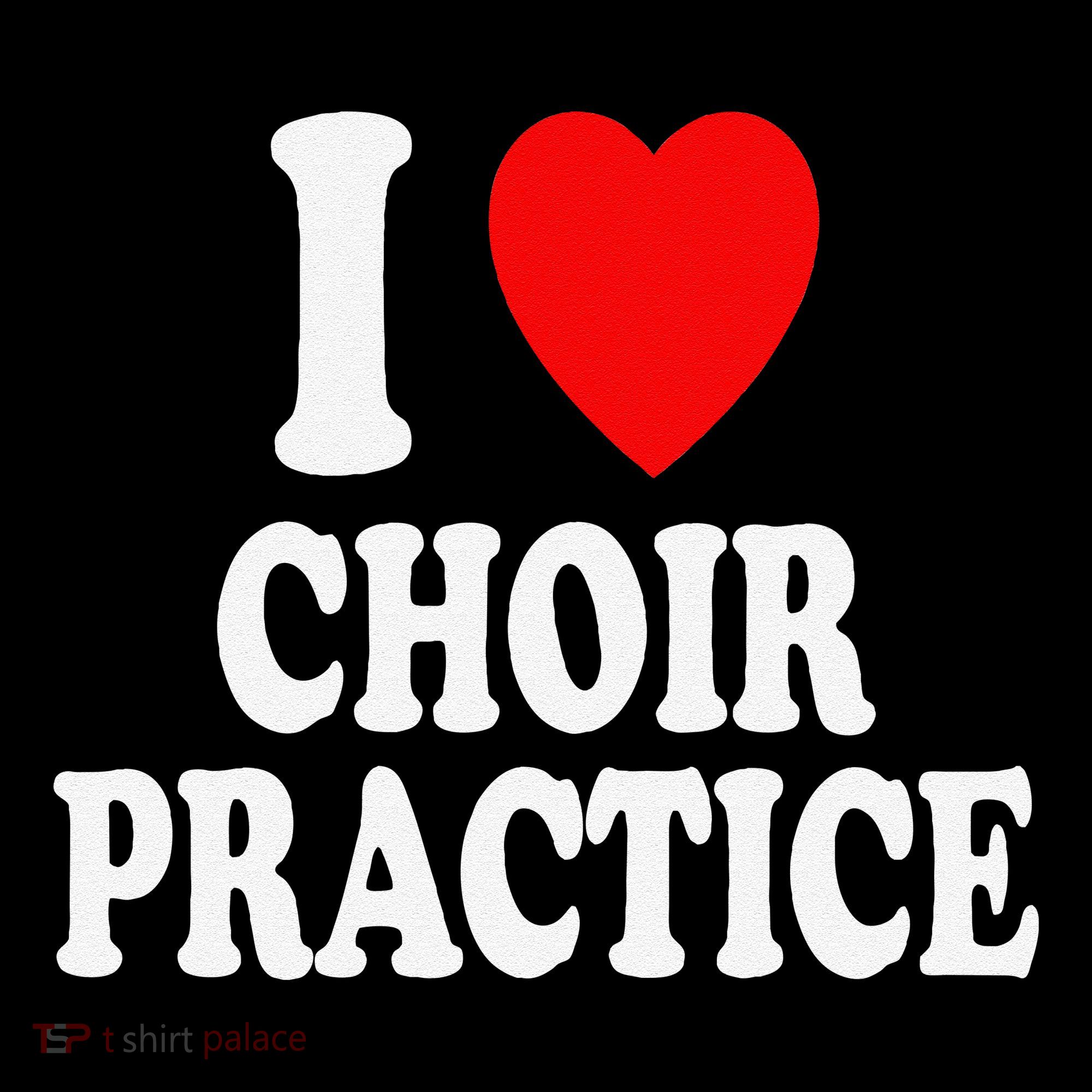 I Heart (Love) Choir Practice Singing Chorus Baby Bodysuit