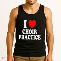 I Heart (Love) Choir Practice Singing Chorus Tank Top thumb 3