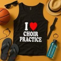 I Heart (Love) Choir Practice Singing Chorus Tank Top thumb 4
