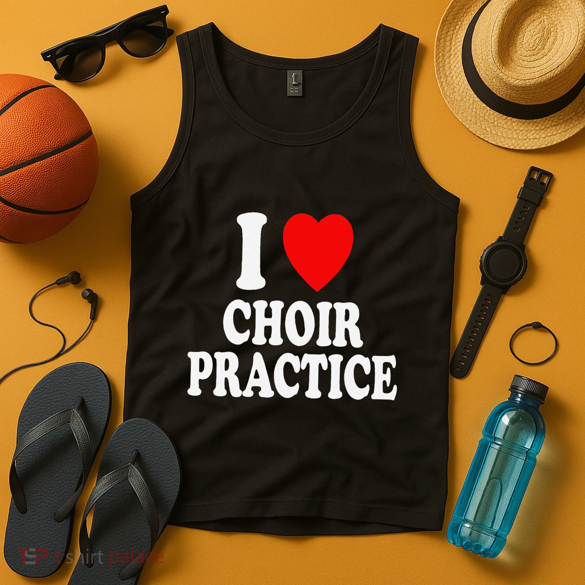 I Heart (Love) Choir Practice Singing Chorus Tank Top