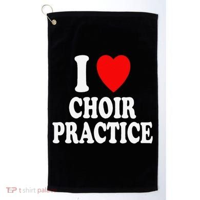 I Heart (Love) Choir Practice Singing Chorus Golf Towel