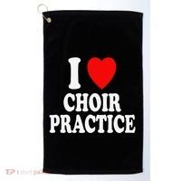 I Heart (Love) Choir Practice Singing Chorus Golf Towel thumb 0