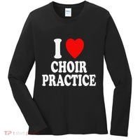 I Heart (Love) Choir Practice Singing Chorus Women's Long Sleeve Shirt thumb 0