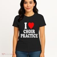 I Heart (Love) Choir Practice Singing Chorus Women's T-Shirt thumb 4
