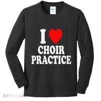 I Heart (Love) Choir Practice Singing Chorus Kids Long Sleeve Shirt thumb 0