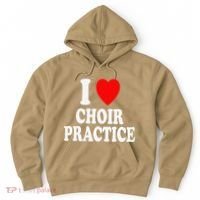 I Heart (Love) Choir Practice Singing Chorus Hoodie thumb 0
