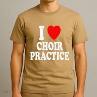 I Heart (Love) Choir Practice Singing Chorus T-Shirt thumb 3