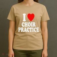 I Heart (Love) Choir Practice Singing Chorus T-Shirt thumb 4