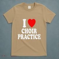 I Heart (Love) Choir Practice Singing Chorus T-Shirt thumb 5