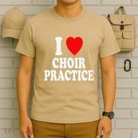 I Heart (Love) Choir Practice Singing Chorus T-Shirt thumb 6