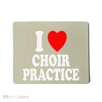 I Heart (Love) Choir Practice Singing Chorus Mousepad thumb 0