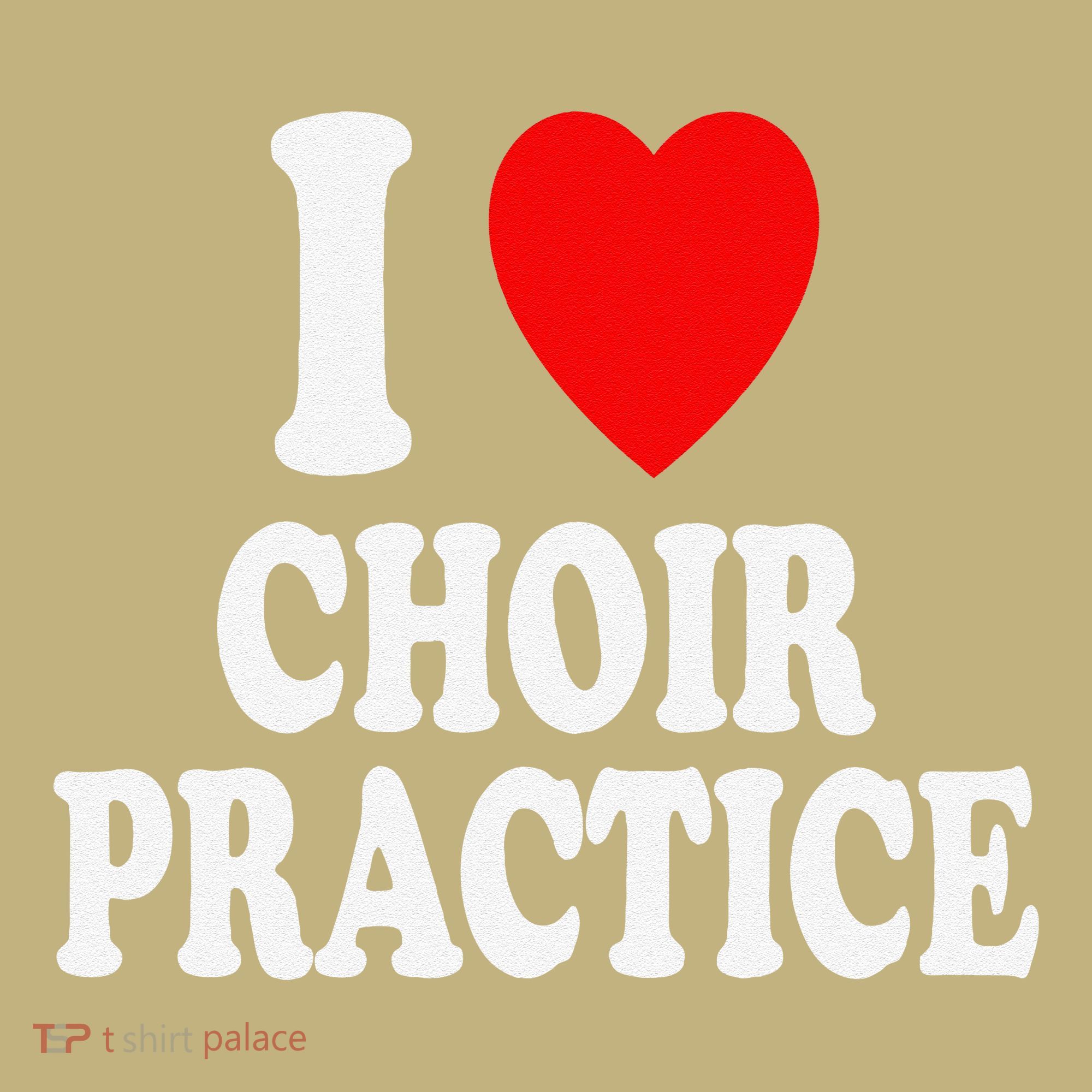I Heart (Love) Choir Practice Singing Chorus Mousepad