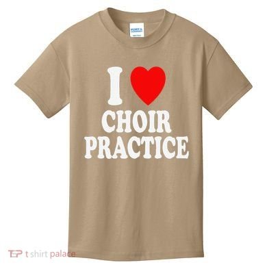 I Heart (Love) Choir Practice Singing Chorus Kids T-Shirt