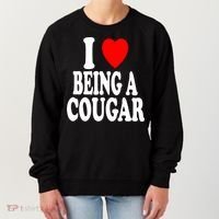 I Heart (Love) Being A Cougar Hot Older Gift Women's Sweatshirt thumb 0