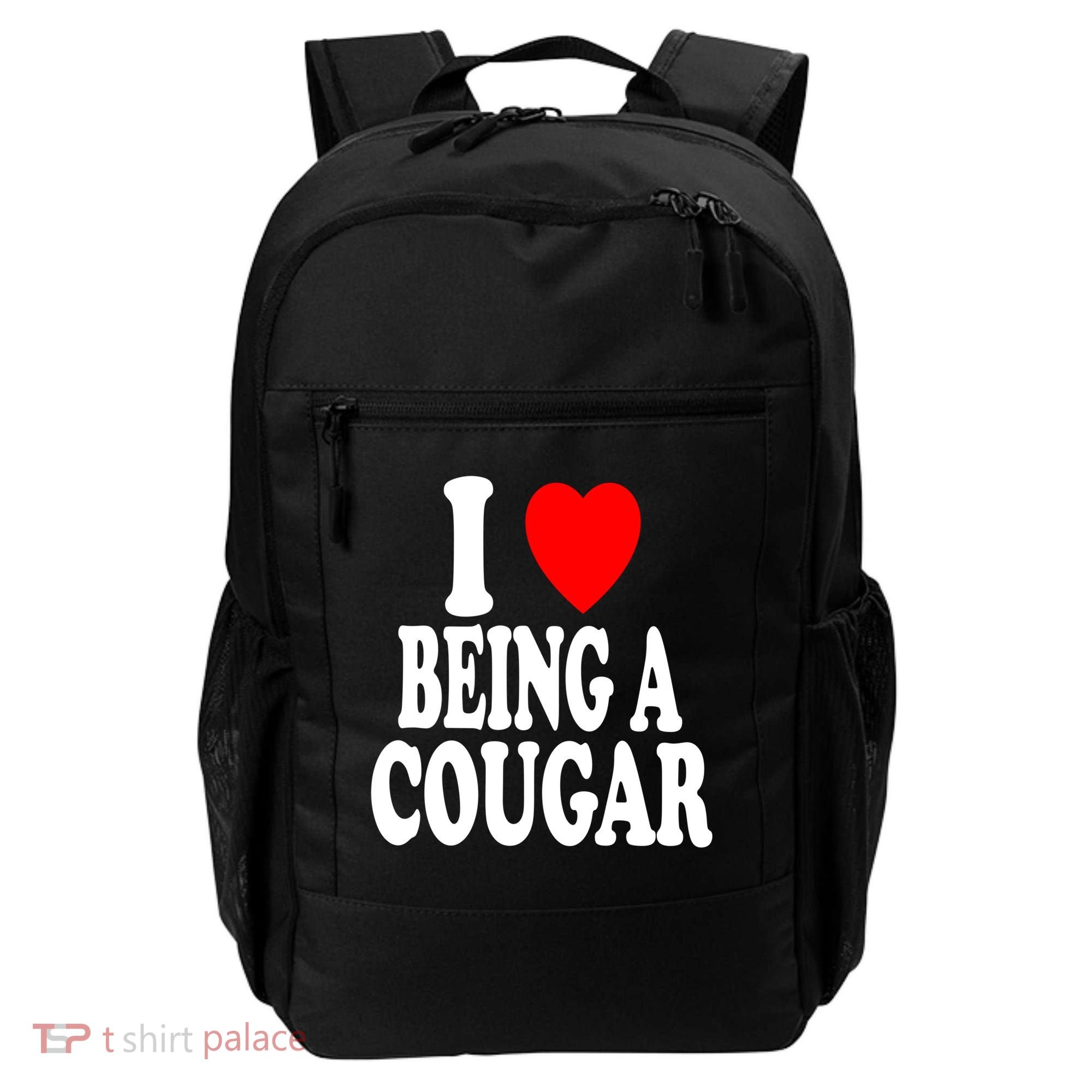 I Heart (Love) Being A Cougar Hot Older Gift Backpack