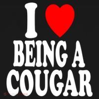 I Heart (Love) Being A Cougar Hot Older Gift Bucket Hat thumb 4