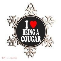 I Heart (Love) Being A Cougar Hot Older Gift Ornament thumb 0