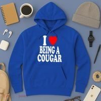 I Heart (Love) Being A Cougar Hot Older Gift Hoodie thumb 3