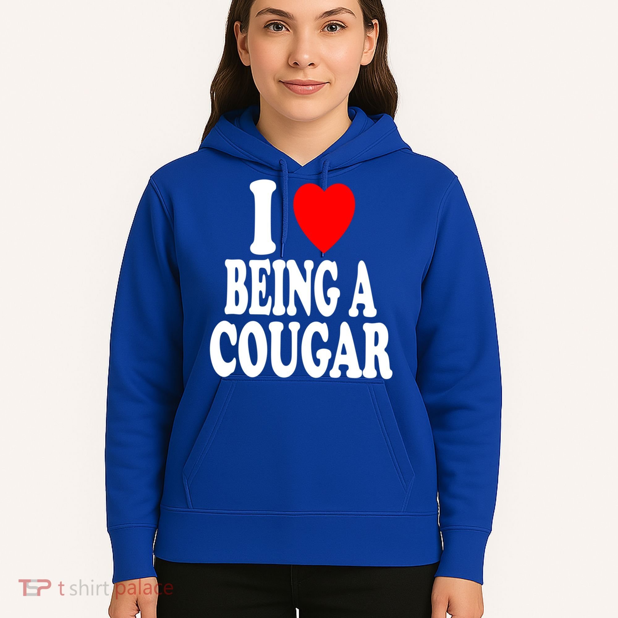 I Heart (Love) Being A Cougar Hot Older Gift Hoodie