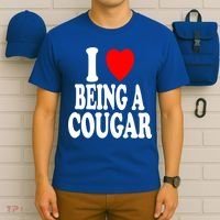 I Heart (Love) Being A Cougar Hot Older Gift T-Shirt thumb 6
