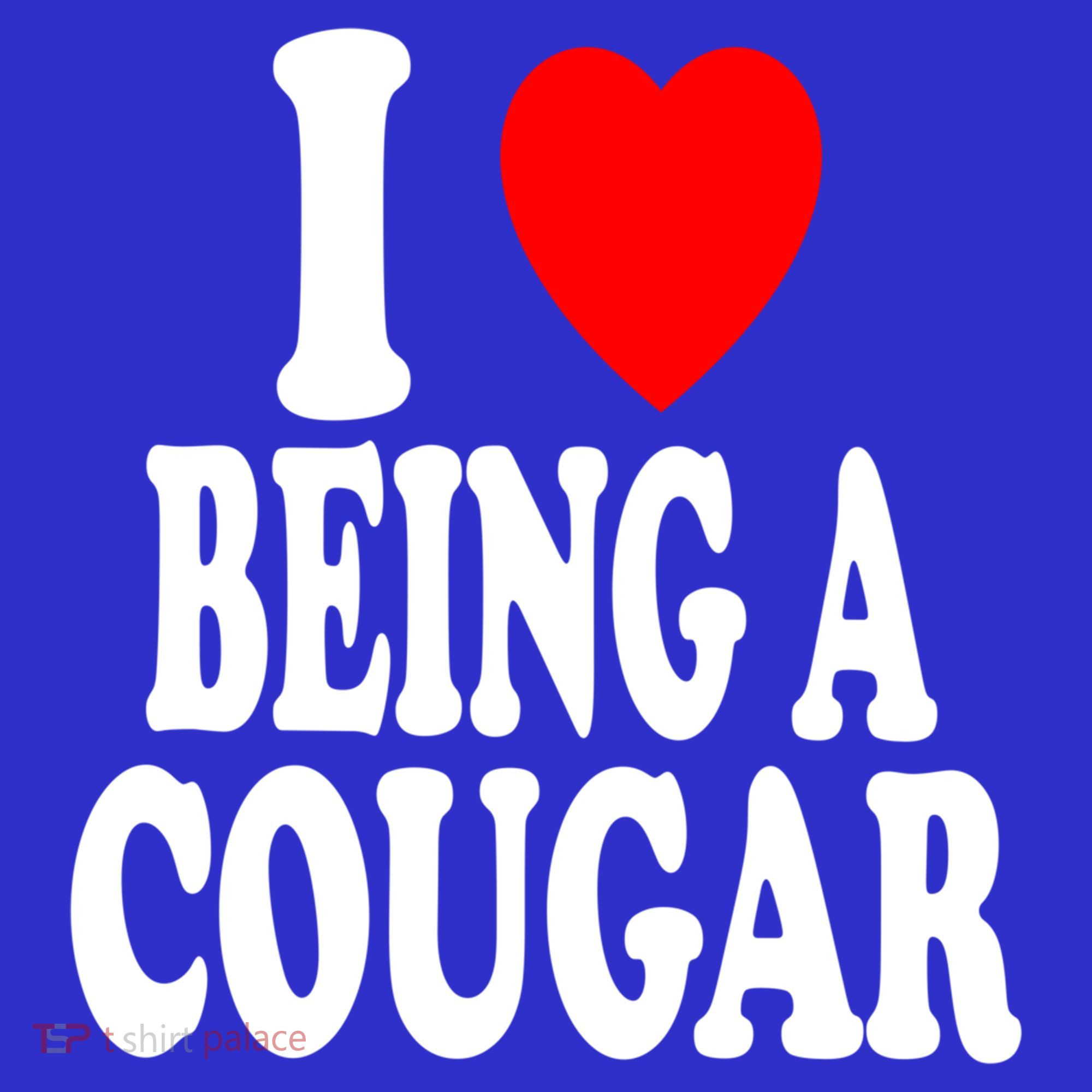 I Heart (Love) Being A Cougar Hot Older Gift T-Shirt
