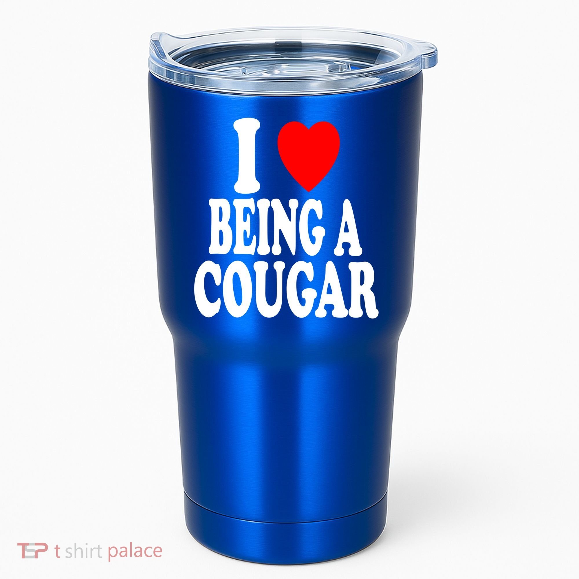I Heart (Love) Being A Cougar Hot Older Gift Tumbler