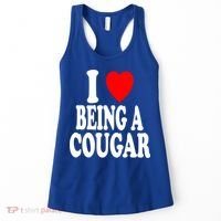 I Heart (Love) Being A Cougar Hot Older Gift Women's Tank Top thumb 0