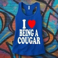 I Heart (Love) Being A Cougar Hot Older Gift Women's Tank Top thumb 3