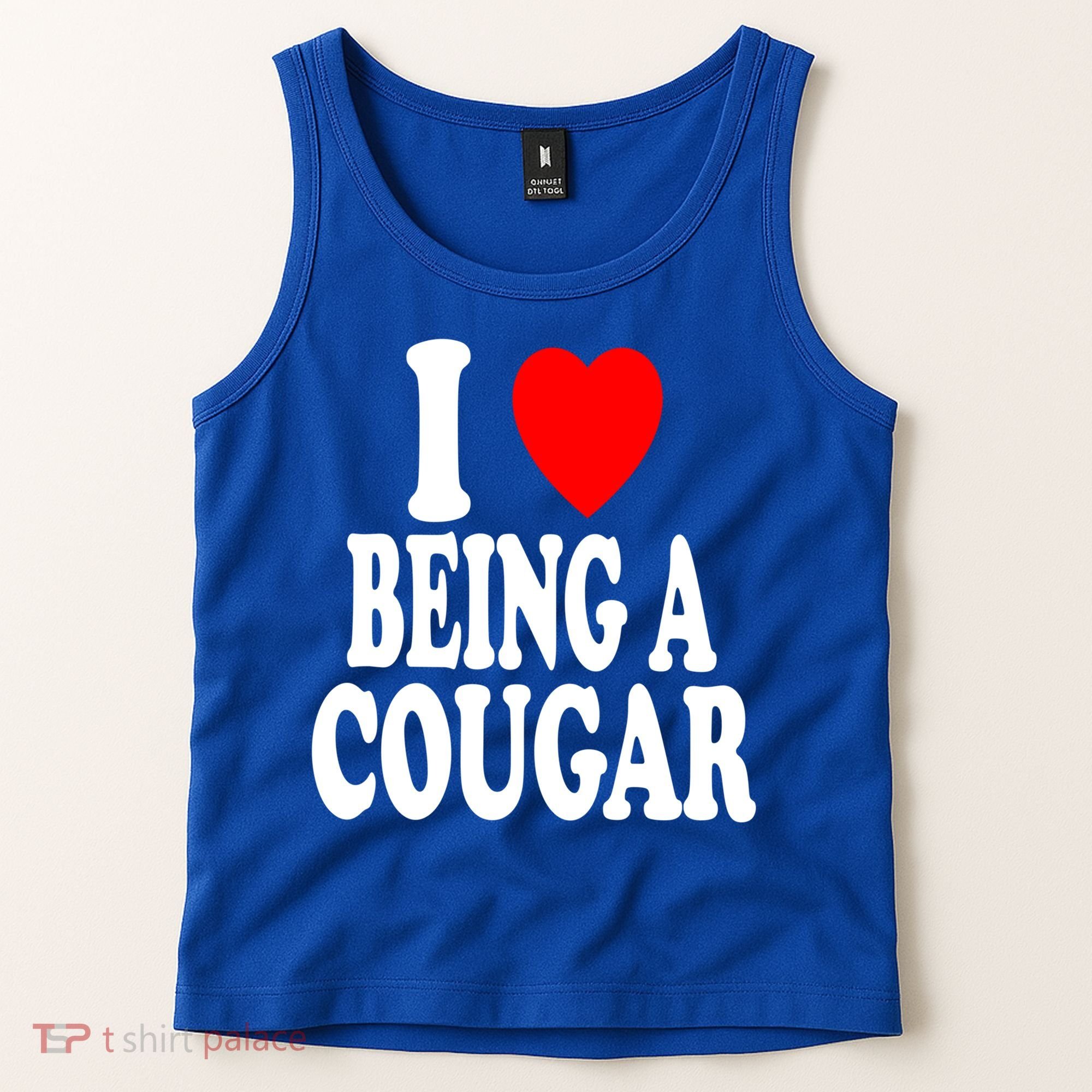 I Heart (Love) Being A Cougar Hot Older Gift Tank Top