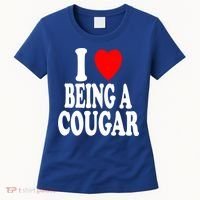 I Heart (Love) Being A Cougar Hot Older Gift Women's T-Shirt thumb 0