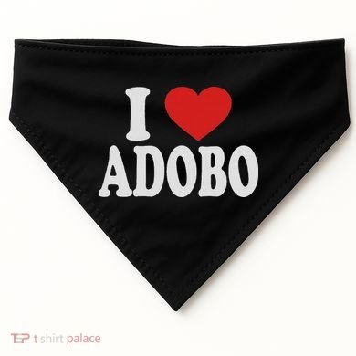 I Heart Love Adobo USA-Made Doggie Bandana