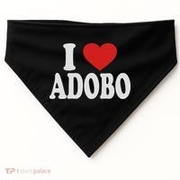 I Heart Love Adobo USA-Made Doggie Bandana thumb 0