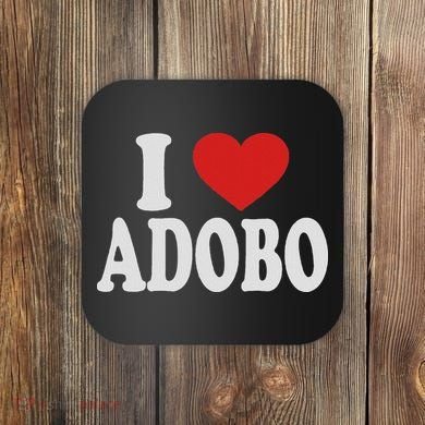 I Heart Love Adobo Coaster