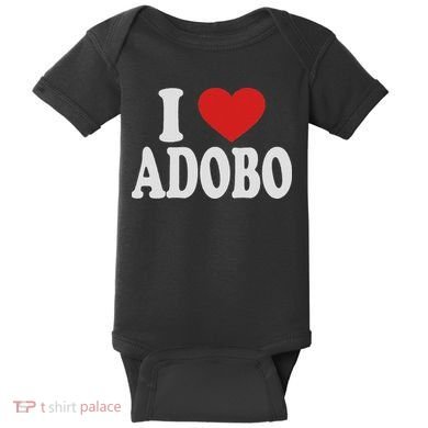 I Heart Love Adobo Baby Bodysuit